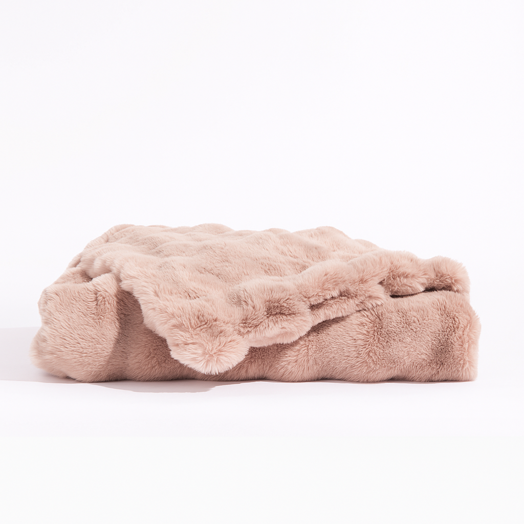 Dreame Double-Layer Large Rabbit Fur Blanket - Thickened, Soft, and Comfortable for Summer Office Use and Double Bed Sheets, Providing a Cozy Experience