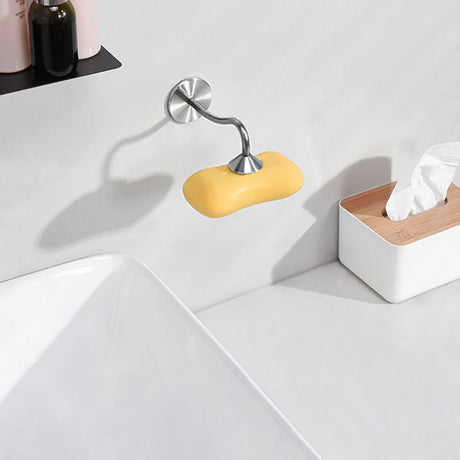 Stainless Steel Magnetic Soap Rack - Wall-Mounted, Multi-Functional with Self-Drainage for Bathroom, Kitchen, and Shower Room