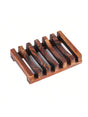 Natural Bamboo Soap Dish Holder - Mildew-Resistant Wooden Tray for Bathroom and Washroom Use