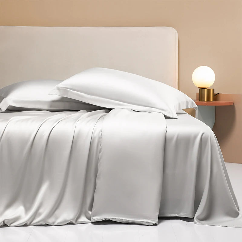 Luxury 100% Egyptian Cotton Bed Sheet Set - 4/6 Piece Collection with Elastic Fitted Sheet, Flat Sheets, and Pillowcases for Ultimate Comfort