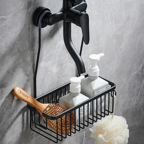 Aluminium Bathroom Shelf - No Drill Shower Storage Organizer for Shampoo and Accessories