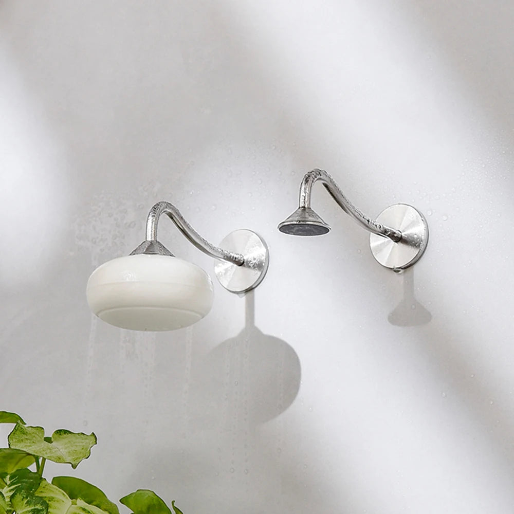 Stainless Steel Magnetic Soap Rack - Wall-Mounted, Multi-Functional with Self-Drainage for Bathroom, Kitchen, and Shower Room