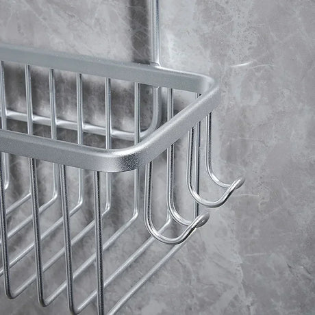 Aluminium Bathroom Shelf - No Drill Shower Storage Organizer for Shampoo and Accessories