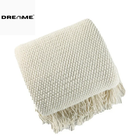 Pineapple Knit Lightweight Throw Blanket for Office and Summer Use