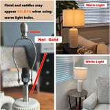 23" Modern Ceramic Table Lamp Set of 2 for Living Room White Desk Lamps for Bedroom Farmhouse Bedside Nightstand Bedside Lamp