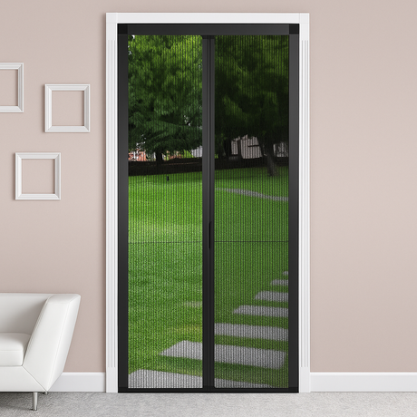 Magnetic Mosquito Net Curtains for Windows and Doors - Automatic Closing Fly Screen for Enhanced Household Ventilation