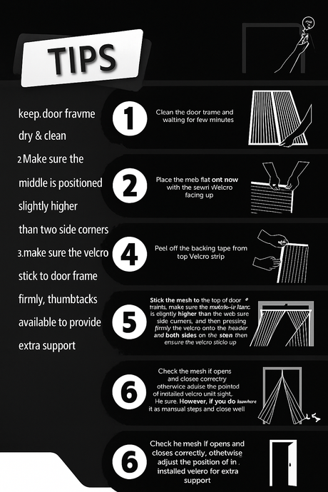 Magnetic Mosquito Net Curtains for Windows and Doors - Automatic Closing Fly Screen for Enhanced Household Ventilation