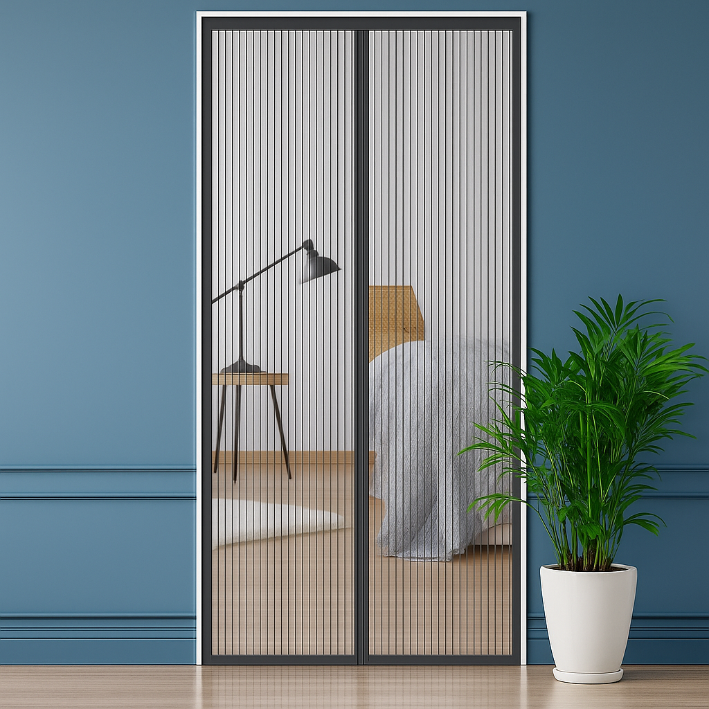 Magnetic Mosquito Net Curtains for Windows and Doors - Automatic Closing Fly Screen for Enhanced Household Ventilation
