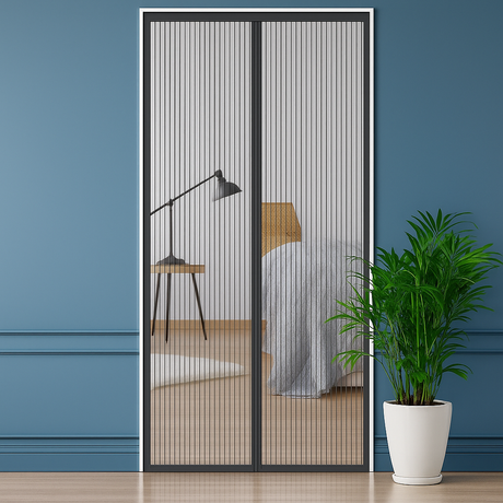 Magnetic Mosquito Net Curtains for Windows and Doors - Automatic Closing Fly Screen for Enhanced Household Ventilation