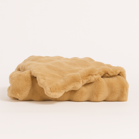 Dreame Double-Layer Large Rabbit Fur Blanket - Thickened, Soft, and Comfortable for Summer Office Use and Double Bed Sheets, Providing a Cozy Experience