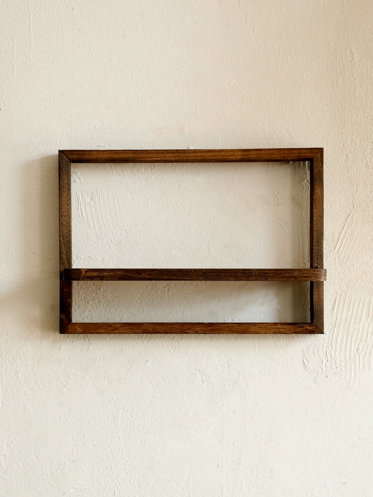 Black Wooden Floating Wall Shelf Square Plant Flower Pot Tray Display Stands Boho Home Decor Shelf for Bedroom Living Room Gifts