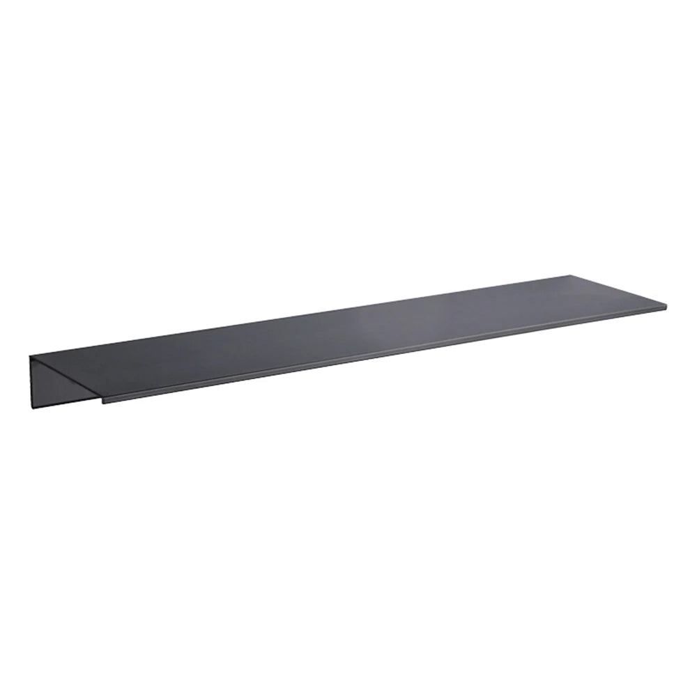 Aluminum Floating Shelves for Bathroom and Kitchen Storage - Wall-Mounted Organizer in 30/40/50CM Sizes