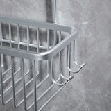 Aluminium Bathroom Shelf - No Drill Shower Storage Organizer for Shampoo and Accessories