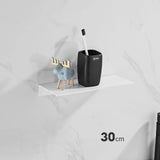 Aluminum Floating Shelves for Bathroom and Kitchen Storage - Wall-Mounted Organizer in 30/40/50CM Sizes