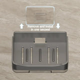 Wall-Mounted Soap and Sponge Holder with Double Drainage - Free-Punching Bathroom Organizer