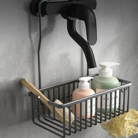 Aluminium Bathroom Shelf - No Drill Shower Storage Organizer for Shampoo and Accessories