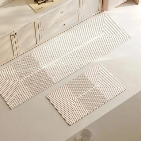 Ultra-Absorbent Diatomite Kitchen Floor Mat - Soft, Washable, Anti-Slip Bathroom Entrance Rug