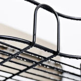 Wall-Mounted Corner Bathroom Shelf - Iron Shampoo Holder and Cosmetic Rack with Drain Basket Organizer