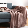 Pineapple Knit Lightweight Throw Blanket for Office and Summer Use